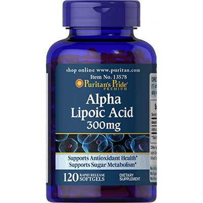 Alpha Lipoic Acid 300mg - 60caps 100-89-9189556-20 фото
