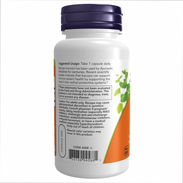 Bacopa Extract 450 mg - 90 vcaps 2022-10-0985 фото