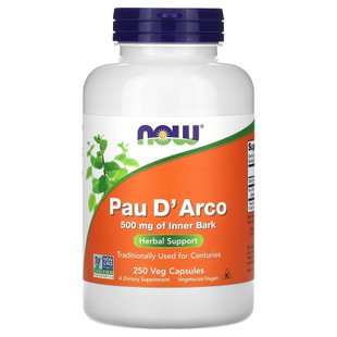 Пау Дарко, Pau D' Arco 500 мг - 250 vcaps 100-76-9854075-20 фото