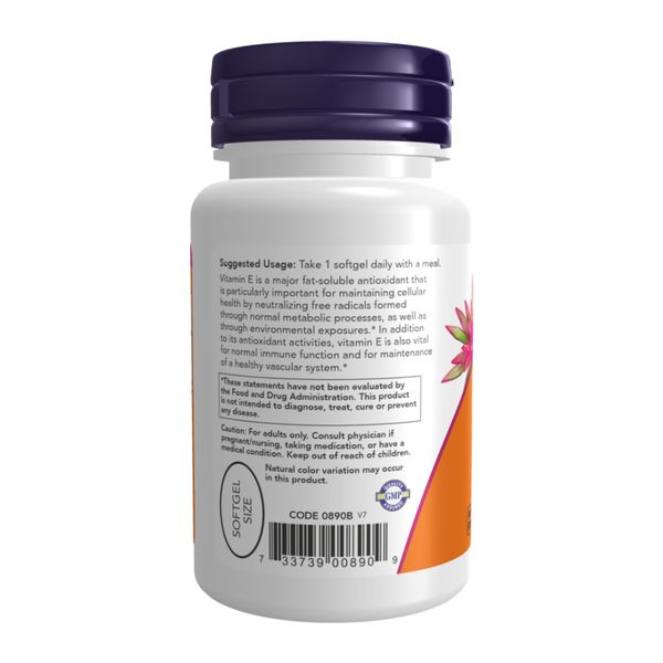 Vitamin E-400 With Mixed Tocopherols - 50 softgels 100-13-7885052-20 фото