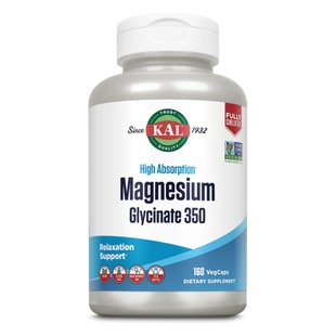 Магній гліцинат, Magnesium Bisglycinate 350 - 160 veg caps 2022-10-2441 фото