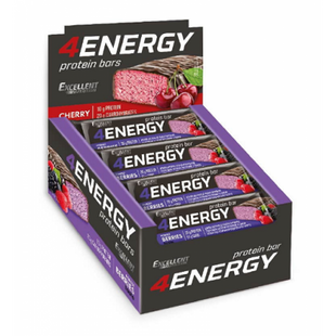 Протеїнові батончики, 4 ENERGY - 24x40g Berry 100-11-7393962-20 фото