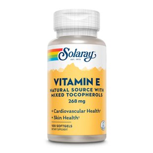 Vitamin E d-Alpha Tocopherol 268mg - 50 softgels 2023-10-2382 фото