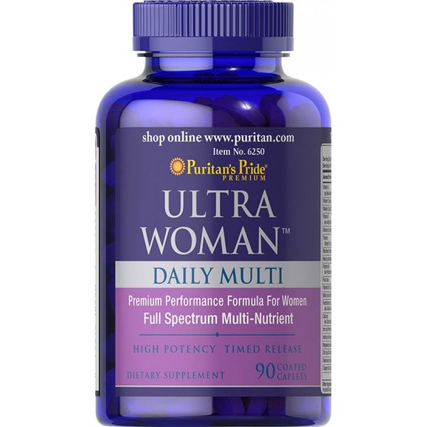 Ultra Woman™ Daily Multi Iron Free Timed Release - 90caps 100-43-6373049-20 фото