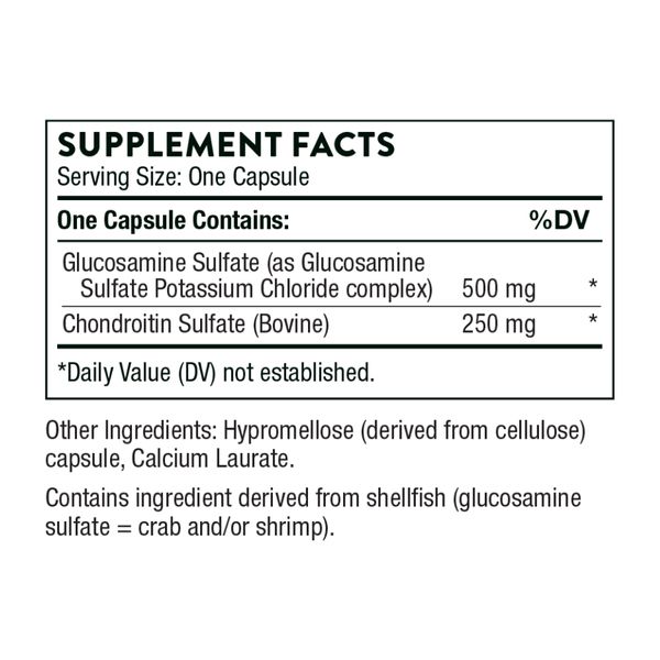 Глюкозамін і Хондроїтин, Thorne Glucosamine & Chondroitin - 90 caps 2023-10-3133 фото