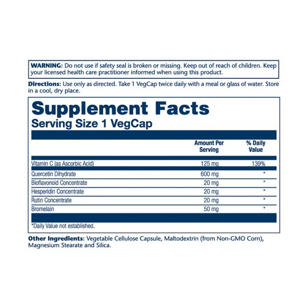 Мега Кверцетін, Mega Quercetin 600mg - 60 vcaps 2022-10-1795 фото