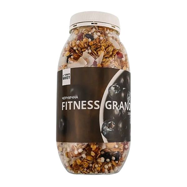 Фітнес гранола з смаком чорниця з протеїном, Fitness Granola - 450g 2023-10-2989 фото