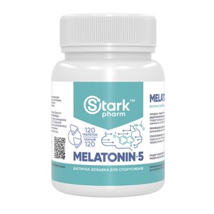 Мелатонін, Stark Melatonin 5mg - 120tabs 100-61-9851471-20 фото