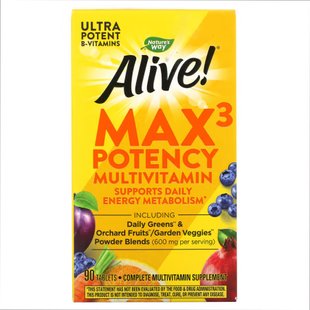 Мультивітаміни, Max3 (With Iron) - 90 tabs 2022-10-1050 фото