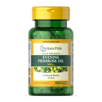 Evening Primrose Oil 500 mg with GLA - 100 Softgels 100-10-0771287-20 фото