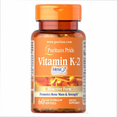 Vitamin k-2 (Mena q7) 50mcg - 60softgels 2022-09-0198 фото