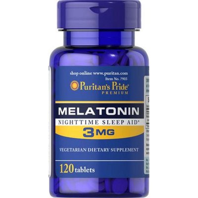 Melatonin 3mg - 120 tab 100-90-1512755-20 фото