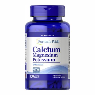 Calcium Magnesium and Potasium - 100 caps 2022-10-0589 фото