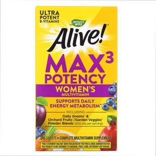 Мультивітаміни для жінок, Max3 Women's - 90 tabs 2022-10-1051 фото