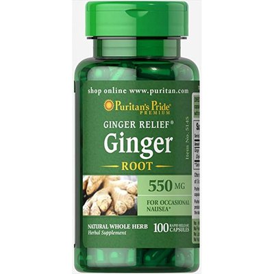 Ginger Root 550 mg - 100 caps 100-85-9259507-20 фото