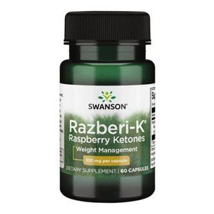 Малиновые кетоны, Razberi-K Raspberry Ketones 100mg - 60caps 100-30-3717091-20 фото