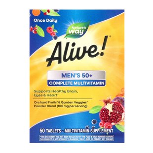 Мультивітаміни для чоловіків 50+, Men's 50+ Complete Multivitamin - 50 tabs 2022-10-1714 фото