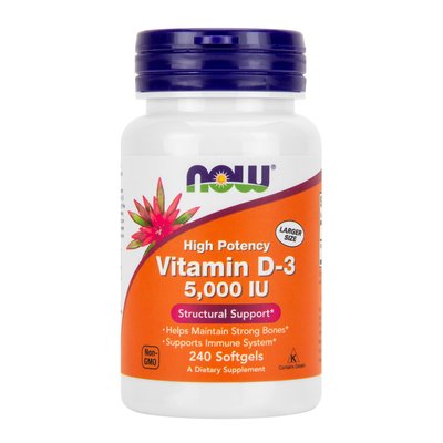Vitamin D-3 5000 IU - 240caps 100-17-1408771-20 фото