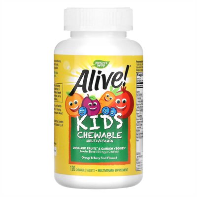 Kids Chewable Multivitamin - 120 tabs Orange and Berry 2022-10-0601 фото