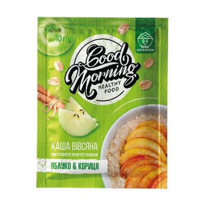 Good Morning Oatmeal - 30х40g Apple Cinnamon 100-70-8042257-20 фото