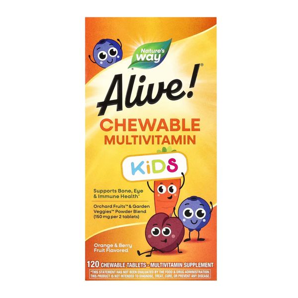 Мультивитамины для детей, Kids Chewable Multivitamin - 120 tabs Orange and Berry 2022-10-0601 фото