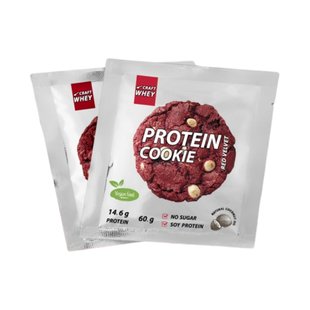 Протеїнове печиво, Protein Cookie - 60g Red Velvet 2022-09-1031 фото