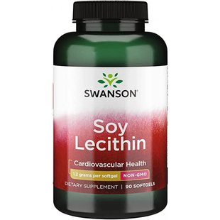 Лецитин, Lecithin Now-GMO 1200mg - 90caps 100-36-1506097-20 фото