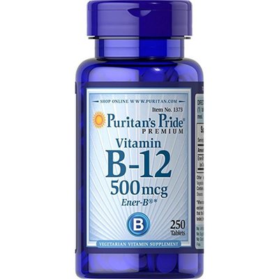 Vitamin B-12 500 mcg - 250tabs 100-82-8991397-20 фото