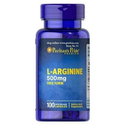 L-Arginine 500mg - 100caps 100-68-2011116-20 фото