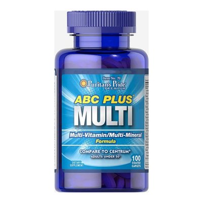 ABC Plus Multivitamin and Multi-Mineral Formula - 100 Caplets 100-82-4400823-20 фото