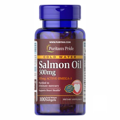 Salmon Oil 500mg - 100caps 100-42-4951726-20 фото