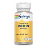 Біотин, Biotin 5000mcg - 60 vcaps 2022-10-1794 фото