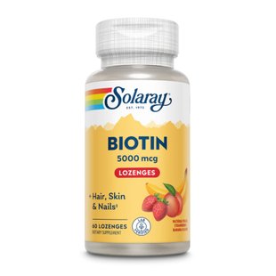 Биотин, Biotin 5000mcg - 60 vcaps 2022-10-1794 фото