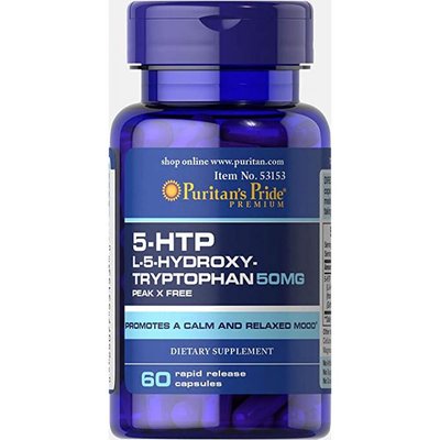 5-HTP 50 mg - 60 Caps 100-35-2095729-20 фото