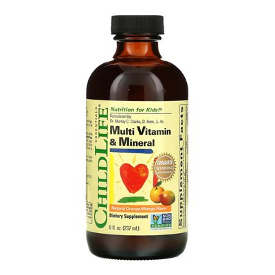 Multi Vitamin & Mineral Liquid - 237ml Orange Mango 2022-10-1308 фото