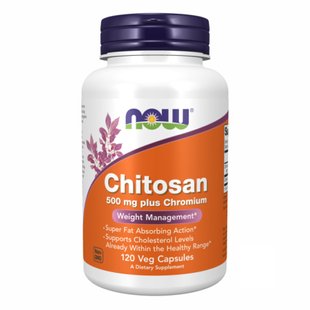 Хітозан плюс хром для схуднення та підтримки холестерину в межах здорового діапазону, Chitosan - 120caps 100-99-9125644-20 фото