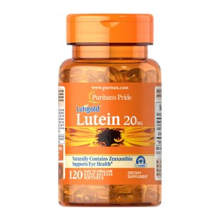 Лютеин с Зеаксантином, Lutein 20 mg with Zeaxanthin - 60 softgels 2023-10-2474 фото