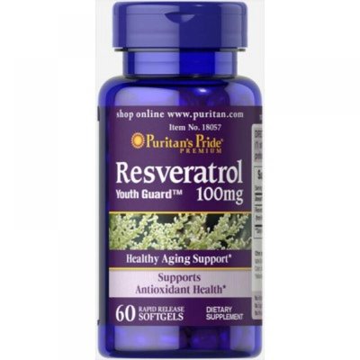 Resveratrol 100 mg - 120 Softgels 100-95-6705733-20 фото