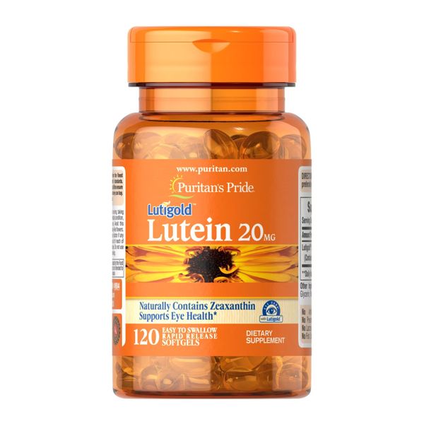 Лютеїн з Зеаксантином, Lutein 20 mg with Zeaxanthin - 60 softgels 2023-10-2474 фото