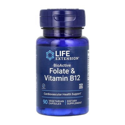 BioActive Folate & Vitamin B12 - 90 vcaps 2022-10-1920 фото