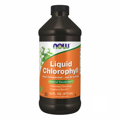 Now Foods Liquid Chlorophyll (Хлорофіл рідкий з м'ятним смаком), 473 мл 2022-10-0079 фото