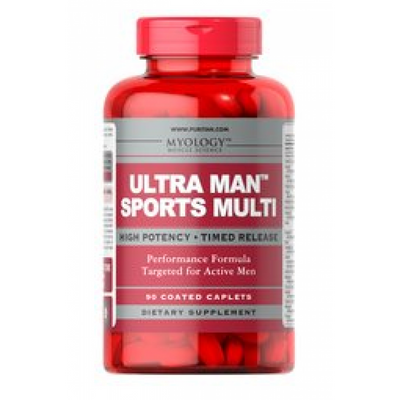 Myology™ Ultra Man™ Sports Multivitamins - 90 Coated Caplets 100-95-4166149-20 фото
