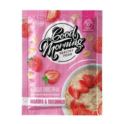 Good Morning Oatmeal - 30х40g Milk Strawberry 100-26-9853722-20 фото