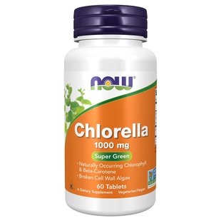Хлорелла, Chlorella 1000 mg - 60 Tabs 100-66-0079113-20 фото