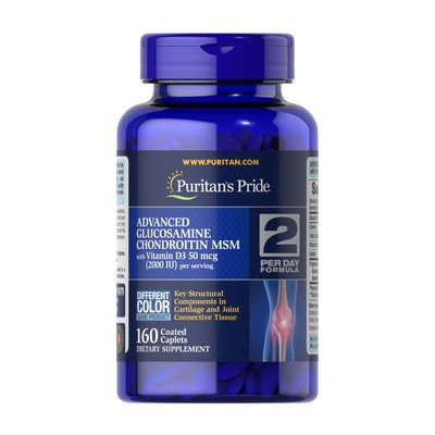Triple Strength Glucosamine Chondroitin with Vitamin D3 - 160tabs 100-28-6980340-20 фото