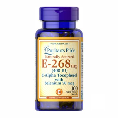 Vitamin E - 400 IU - 100softgels 100-94-2327453-20 фото