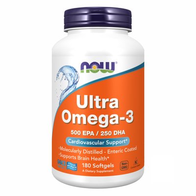 Ultra Omega-3 Fish Oil - 180 Softgels 2022-10-0411 фото