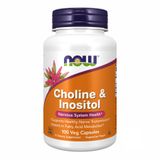 Now Foods Холін і Інозитол 250 мг, CHOLINE & INOSITOL 250/250mg - 100 vcaps 2022-10-0004 фото