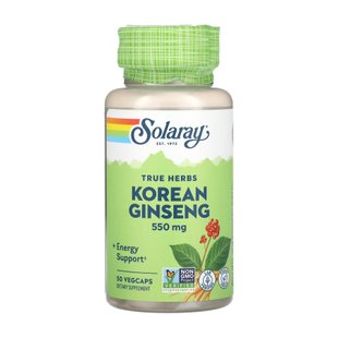 Корейський женьшень, Korean Ginseng Root 550mg - 50 vcaps 2023-10-2379 фото