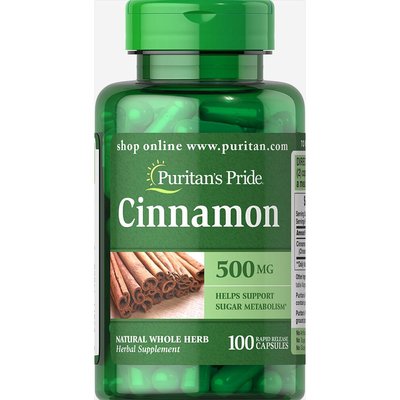 Cinnamon 500 mg - 200 caps 100-67-3242141-20 фото